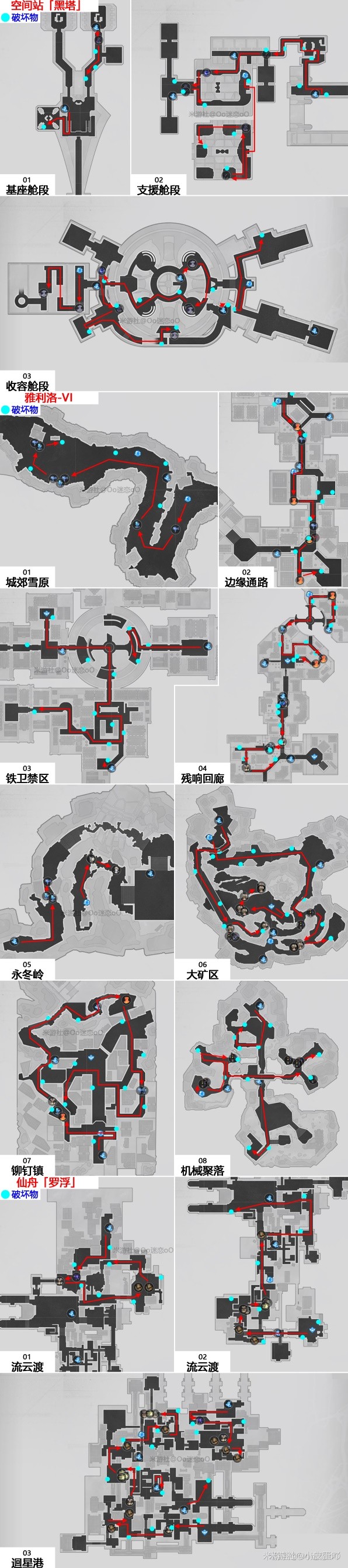 《崩坏星穹铁道》仙舟罗浮高效刷怪路线及宝箱点位分享