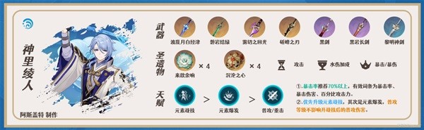 《原神》白术武器及圣遗物搭配推荐 白术队伍怎么搭配