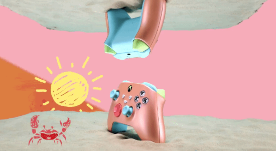 Xbox联动美甲品牌推出新配色手柄:夏日之吻闪耀夺目