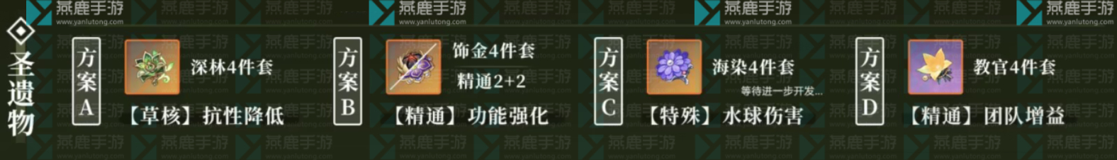 原神卡维武器圣遗物推荐