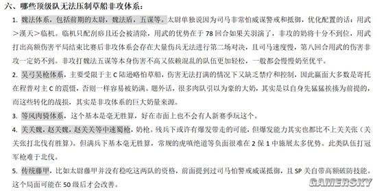《三国志战略版》荀关赵冠军枪武将搭配分享