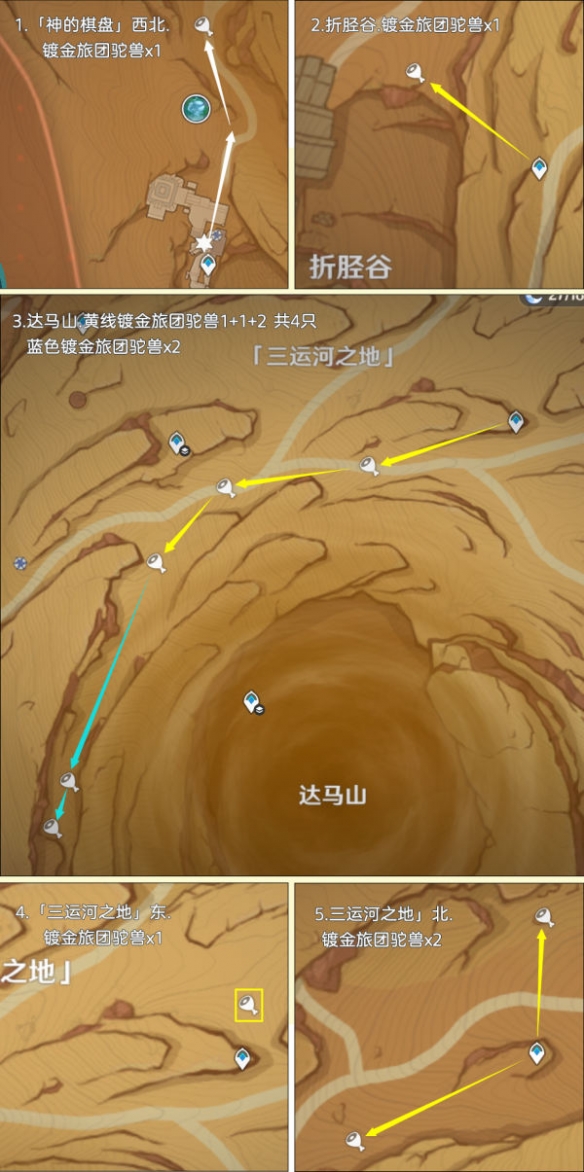 《原神》载货驼兽路线汇总 载货驼兽位置在哪？