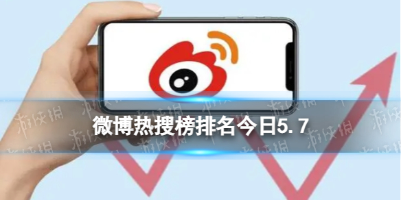 微博热搜榜排名今日5.7 微博热搜榜今日事件5月7日