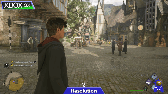 《霍格沃茨之遗》Xbox画面对比：Xbox One 720p不锁帧