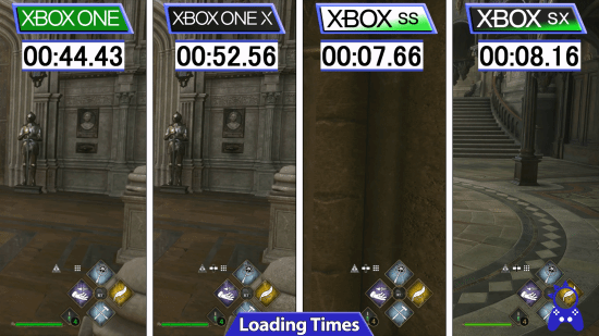 《霍格沃茨之遗》Xbox画面对比：Xbox One 720p不锁帧