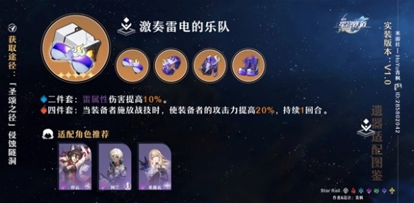 《崩坏星穹铁道》4件套类型及适配推荐  四件套怎么选？