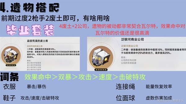 《崩坏星穹铁道》瓦尔特全面培养指南 瓦尔特出装选择与配队推荐