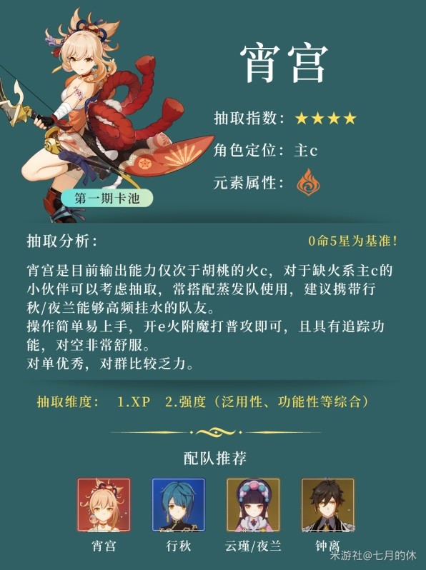 《原神》3.7版本卡池抽取建议