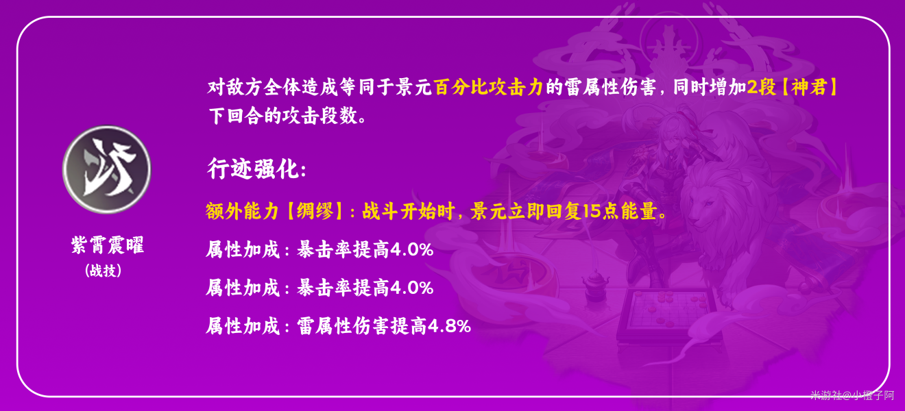 崩坏星穹铁道景元天赋怎么加点 景元天赋加点及技能详解
