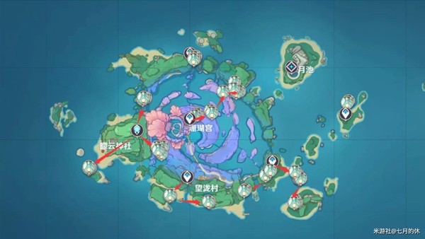 《原神》3.6版绮良良突破材料快速收集路线 天云草实收集攻略