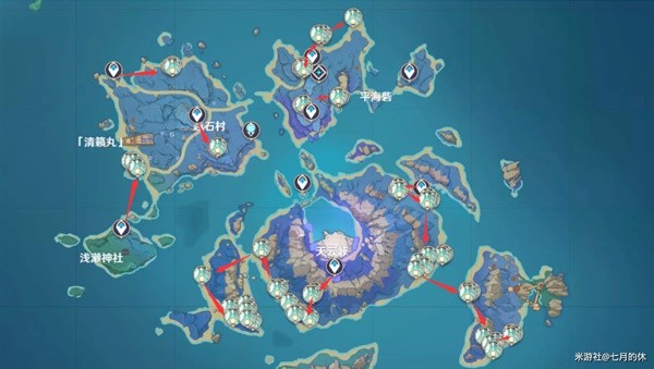 《原神》3.6版绮良良突破材料快速收集路线 天云草实收集攻略