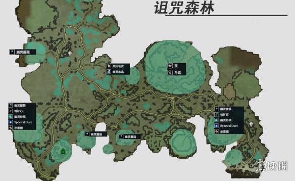 《夜族崛起》材料分布图