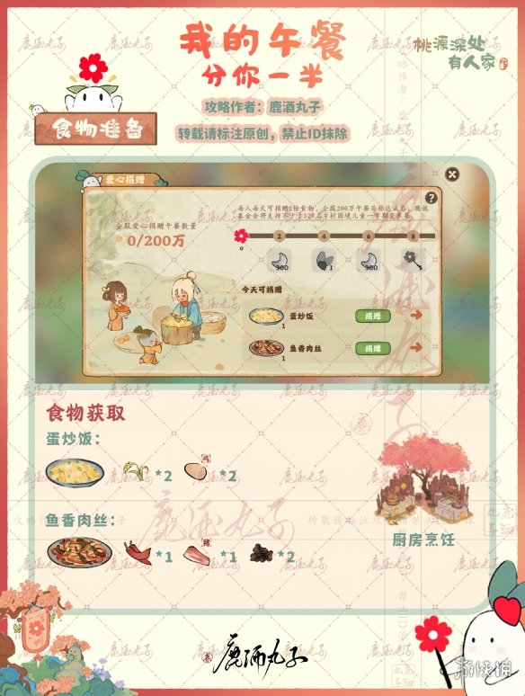 《桃源深处有人家》我的午餐分你一半活动攻略 我的午餐分你一半玩法详解
