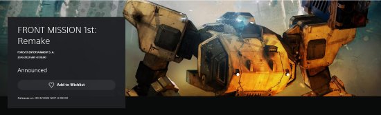 《前线任务1st：重制版》登陆Steam和PS商店 定于6.30发售