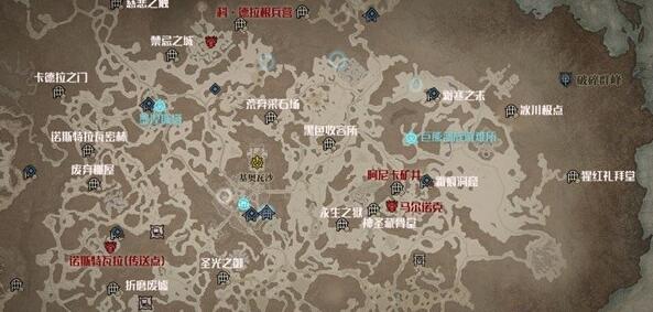暗黑破坏神42-5章地图位置与传送点一览