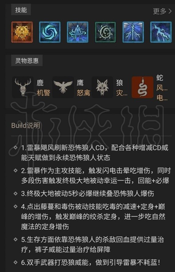 《暗黑破坏神4》德鲁伊风暴狼后期发展推荐   后期怎么发展？