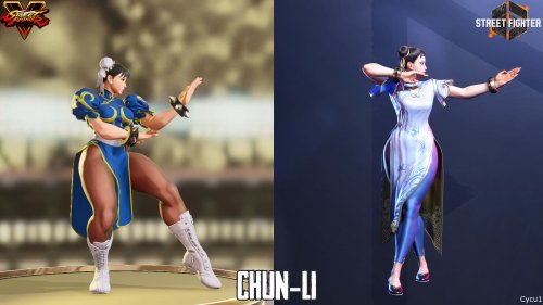 《街霸6》《街霸5》人物对比：刻画细节全面提升