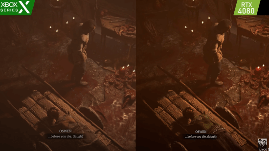 《暗黑4》XSX和RTX4080画面对比：主机版有些糊