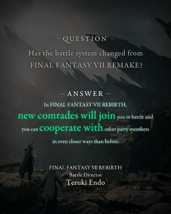 《最终幻想7：重生》新伙伴加入！战斗中会更紧密合作