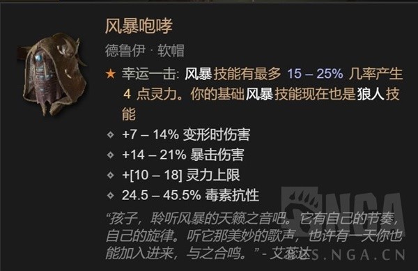 《暗黑破坏神4》德鲁伊风暴舞大狼体系Build