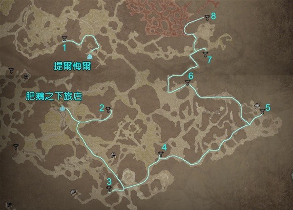 《暗黑破坏神4》斯科斯格伦地区莉莉丝祭坛位置与路线分享
