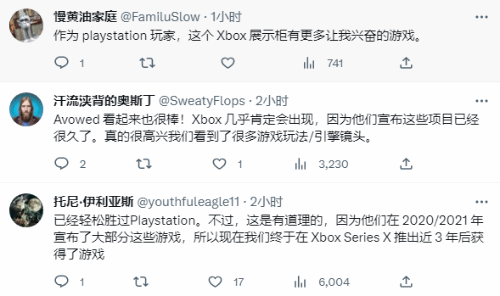 Xbox发布会刷屏推特热搜 6成玩家称比PS发布会精彩