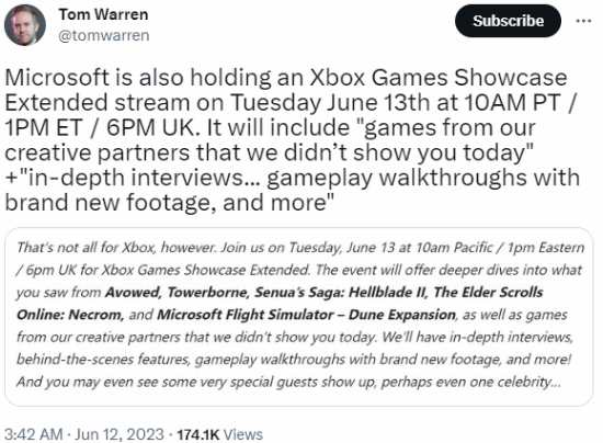 Xbox展示会还有第二场！有更多游戏和实机演示