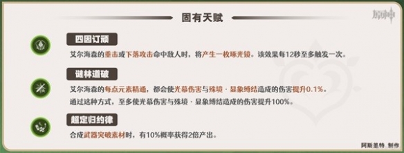《原神》艾尔海森技能介绍   艾尔海森有哪些技能？