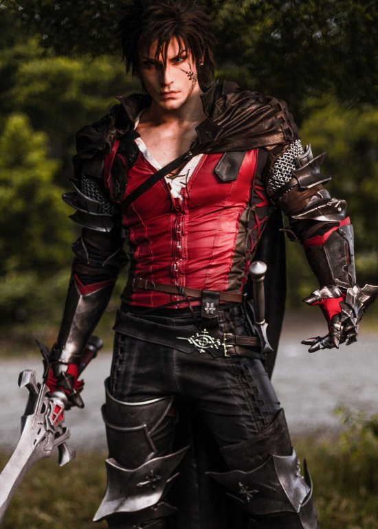 《最终幻想16》男主角COS：这个克莱夫过于美型！