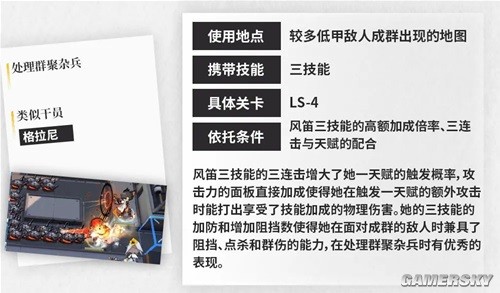 《明日方舟》先锋干员风笛测评 风笛强吗