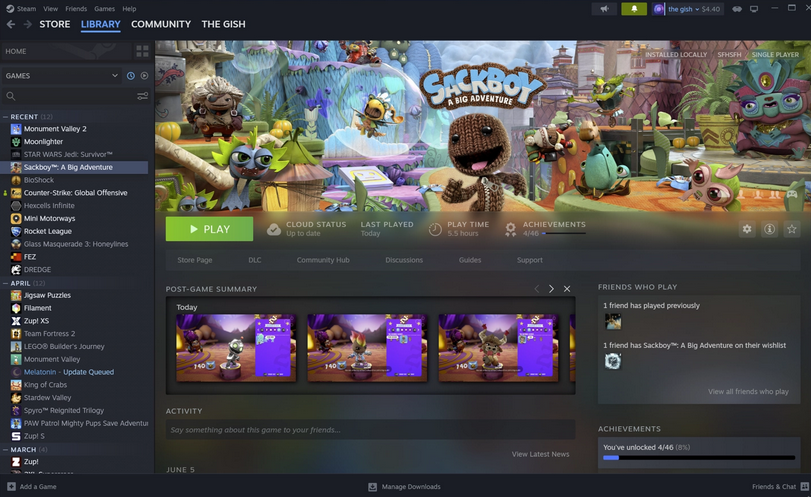 Steam桌面客户端测试版更新:新增笔记、在游戏中固定窗口功能