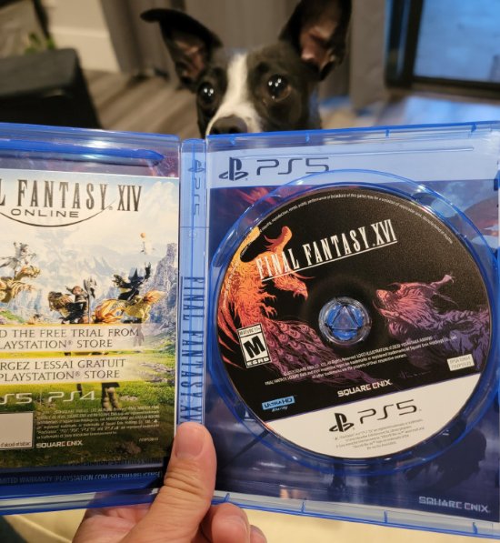 《最终幻想16》光盘已到！内含一张《FF14》宣传单