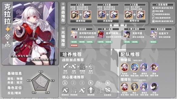 《崩坏星穹铁道》1.1版物理角色培养指南  有哪些角色？
