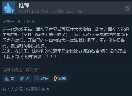 《F1 23》Steam特别好评：相比上一代完全提升！