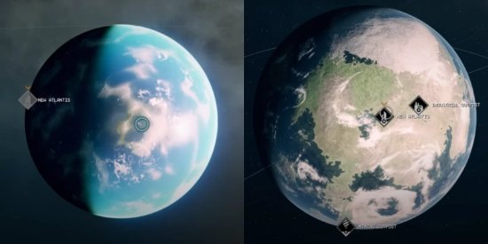 玩家发现《星空》的行星模型有了明显的改进：大陆版块清晰可见！