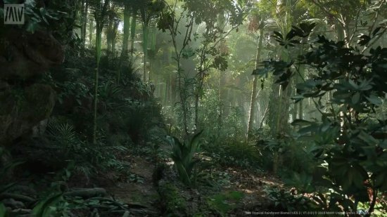 身临其境！虚幻引擎5.2技术制作“热带雨林”Demo演示