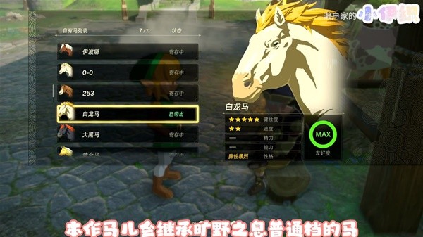 《塞尔达传说王国之泪》七匹稀有马获取教程