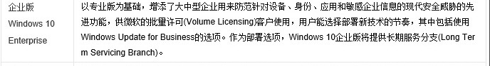 win10版本有什么区别详细 win10个版本有什么区别