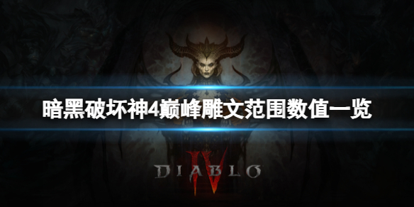 《暗黑破坏神4》巅峰雕文范围数值是多少？巅峰雕文范围数值一览