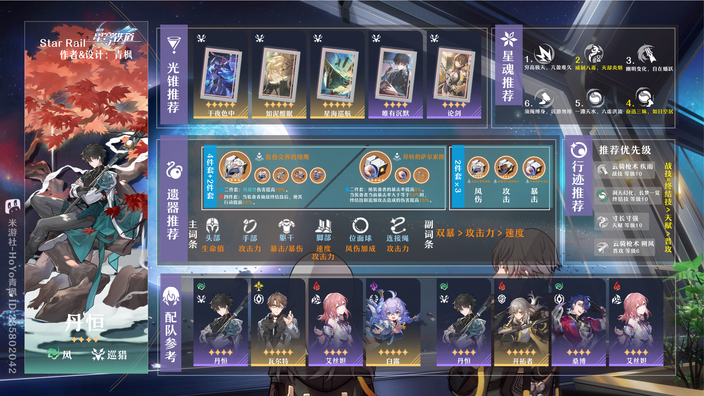 崩坏星穹铁道1.1版本巡猎命途角色培养攻略