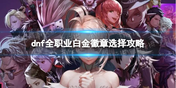 《地下城与勇士》全职业白金徽章选择攻略 全职业白金徽章推荐