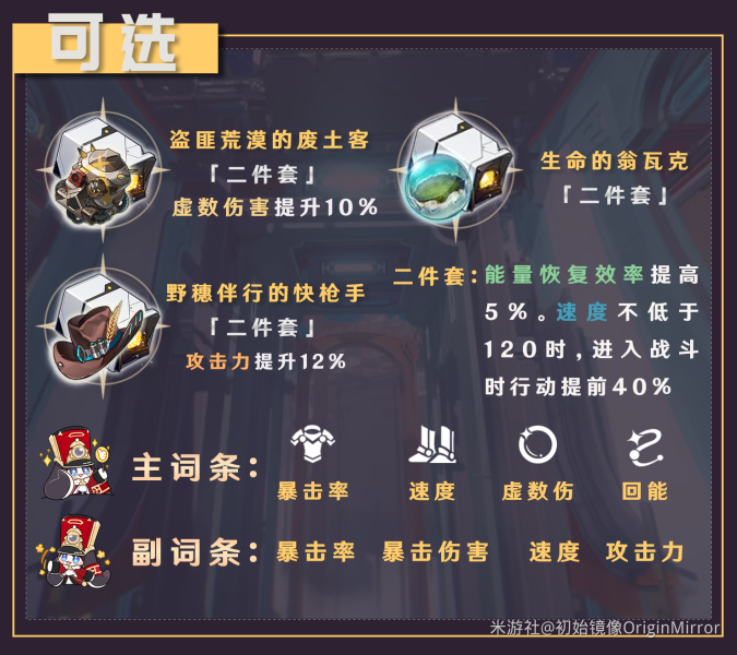 崩坏星穹铁道驭空遗器选什么 驭空遗器套装推荐