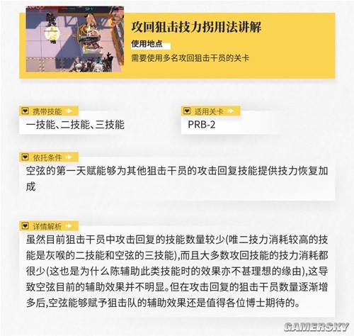 《明日方舟》狙击干员风笛测评 风笛强吗