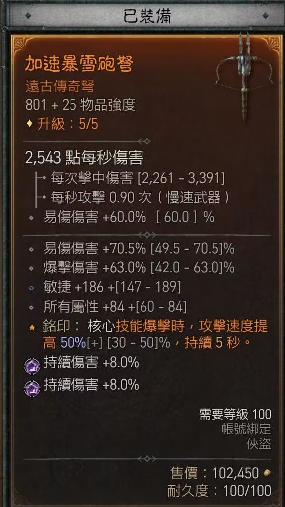 《暗黑破坏神4》单灌注游侠百层通关攻略