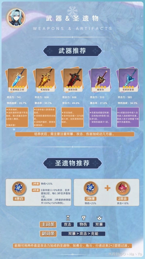 《原神》3.8版优菈全面培养攻略 优菈配装推荐与阵容选择