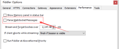 Fiddler如何解析websocket消息？Fiddler解析websocket消息的方法