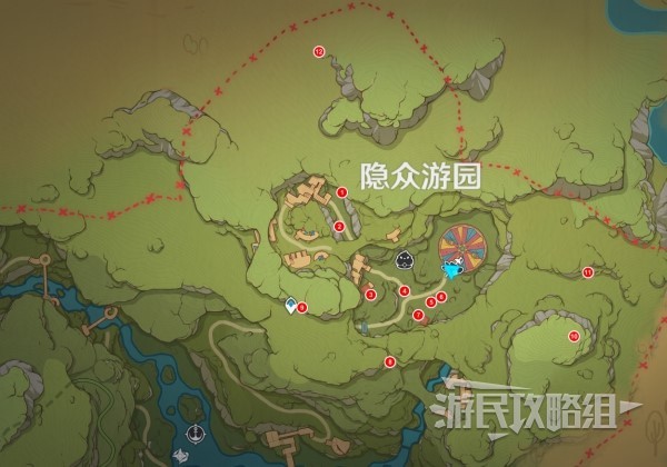 《原神》3.8琉形蜃境第二天新增水形幻灵位置汇总 隐众游园小水珠在哪