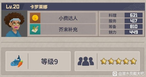 《潜水员戴夫》分店员工配置推荐