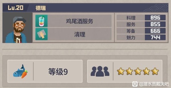 《潜水员戴夫》分店经理、满星员工推荐