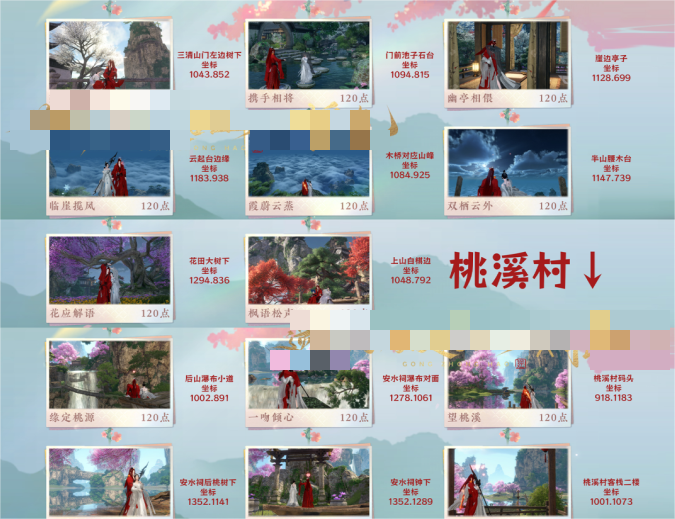 逆水寒手游共赏人间情缘打卡全位置分享 全地图共赏人间打卡坐标图